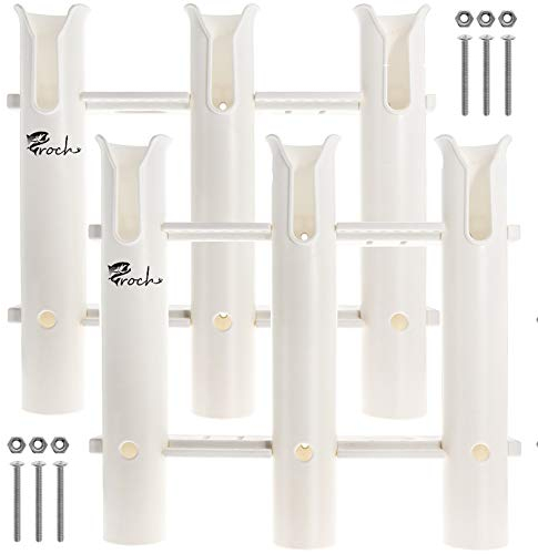 Croch - Supporto per Canna da Pesca con Tubi, Installabile su Muro, Barca o Valigetta, per Canne di Vario Tipo (205W x 2)