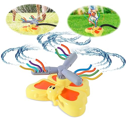 Jouets Sprinkler,Dothfolle Jouets d'arrosage Jeux Plein Air Pulvérisation d'eau Jouet Jouet Arroseur pour 3 4 5 6 7 8 Ans Garçons Filles Cadeau