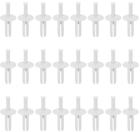 DTGN 1/4 x 3/4 (D x L) Nylon Drywall Rivets -50Pack - Good for Mechanical Equipment - Mushroom Blind Rivets - White