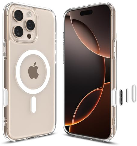 Spigen Ultra Hybrid T MagFit Case for iPhone 16 Pro Max [Camera Control Covered] [MagSafe Compatible] - Clear White