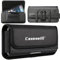 Caseswill Rugged Nylon Holster Compatible with Samsung Galaxy A06 A16 A26 A36 A56 A15 A25 A35 A55 A04 A04S A14 A24 A34 A54 5G A03 A03S A13 A23 A33 A53 A73 Models, Cell Phone Belt Holder for Men, Black