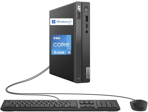 Lenovo ThinkCentre neo 50q Gen 4 Mini Desktop Computer, 8-core Intel Core i5-13420H, 32GB RAM, 1TB SSD, Display Port + HDMI, WiFi 6, RJ-45, USB-C, Wired Keyboard & Mouse, Windows 11 Pro
