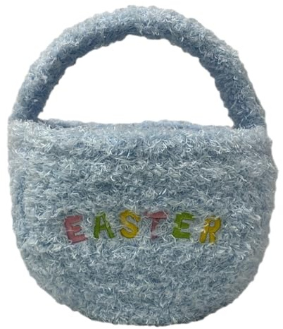 Generico Cesta de Pascua – Decoración de peluche, cestas regalo para fiestas – para dormitorio, salón, oficina, aula, eventos en casa y reuniones familiares
