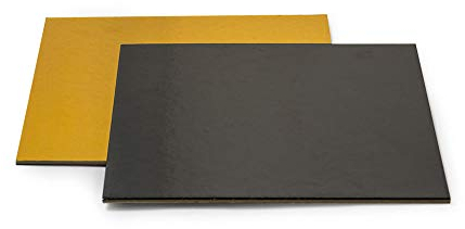 Decora COD. 0932572 Plat GÂTEAU Or/Noir 32X32 CM