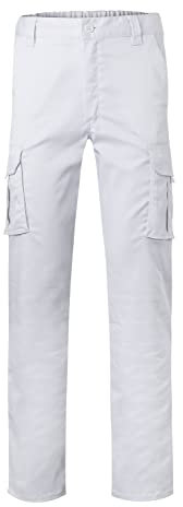 VELILLA 103005S, Stretchhose, mit Mehreren Taschen, Weiß, Größe 44
