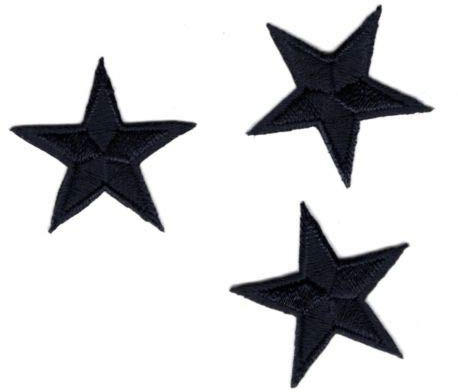 Ecusson Thermocollant 3 Petites ETOILES Coloris Marine 3 x 3 cm