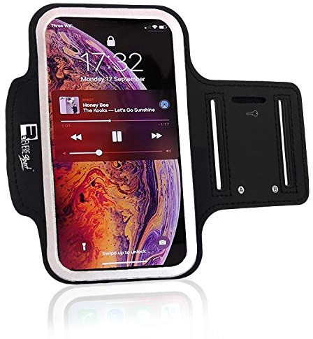 RevereSport Löpande Armband för iPhone 12 Mini med Face Recognition-åtkomst. Sportarmband Mobilskal för Löpning, Träning, Gym