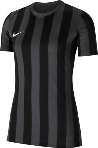 Nike Striped Division IV Jersey Maglia a Maniche Corte da Bambino, Unisex - Bambini, CW3819-060, Antracite/Nero/Bianco, 13-15 Jahre