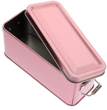 FRCOLOR Vintage Retro Pineapple Cake Candy Metal Box Small 150x60x65mm Rose Gold Household Tinplate Storage Case Lid Multi-use Indoor Dessert and Biscuit Container for Wedding and Festival