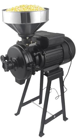Elektrisk spannmålskvarn, kornkvarn, slipmaskin, torr med tratt, torrkorn, spannmål, pressning, vetekvarn, pulverkvarn, kvarn, kaffekvarn för stormarknader, spannmål och oljebutiker 2 200 W 220 V