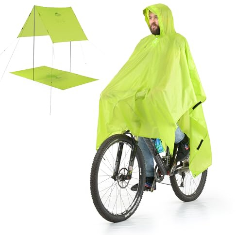 Naturehike 3in1 Multifunktionaler Outdoor Regenjacke Herren für Wandern Camping Regenponcho Damen Radfahren Tarp Wasserdicht Faltbar Leicht für Angeln Und Outdoor-aktivitäten