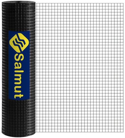 Salmut Black Hardware Cloth 1/2 in. x 5 ft. x 50 ft 19-Gauge