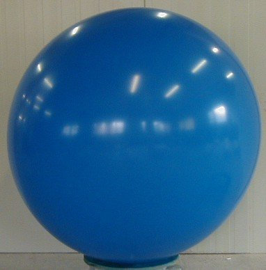 Riesenluftballon 120cm Durchmesser von Ballonpint - Ø120cm /47inch, Umfang 350cm unbedruckt, Ballonfarbe DUNKELBLAU, XXL Jumboballoon Typ R350 -105-00 inkl. Spezialballonverschluss (Klammer ZRBV12). Hergestellt in Österreich