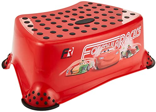 keeeper Cars Tritthocker, Ab ca. 18 Monate bis ca. 10 Jahre, Anti-Rutsch-Funktion, Tomek, Rot