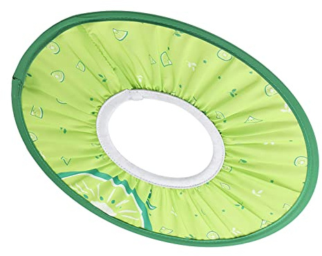 ViaGasaFamido Bambino Shampoo Doccia Berretto, Strappare- Confortevole Elastico Interno Cerchio Doccia Berretto Bambino-safe Visiera Protettore per Bambino Bambini (Green) Cartoon
