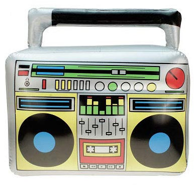 COOLMP Lot de 12 - Ghetto Blaster Gonflable 45x42cm