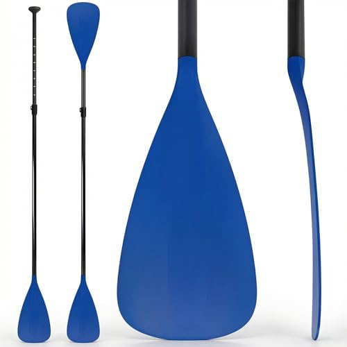 LBW SUP Paddle Board Paddle Stand up Paddleboard Paddles - 3-Piece or 4-Piece Floating Alloy Portable SUP Kayak Paddle Adjustable 2-Sided Paddle