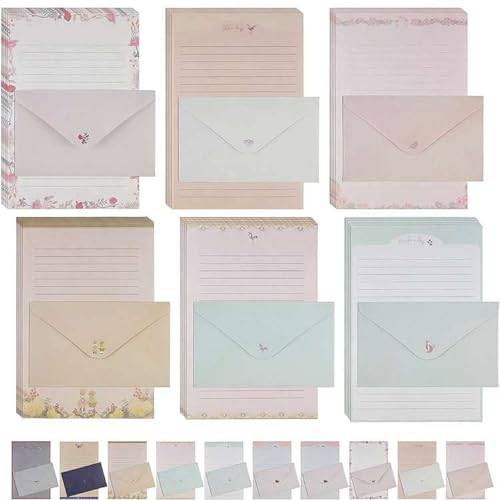 FYSL 90-teiliges Briefpapier und Umschläge, Briefpapier-Set und Umschläge, 60-teiliges Schreibpapier mit 30 Umschlägen, einzigartiges Tier-Design für Büro, Zuhause, Schule