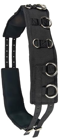 Brama West Longiergurt Pferd - Voltigiergurt mit 12 Ringen - verstellbar - Gr. Pony