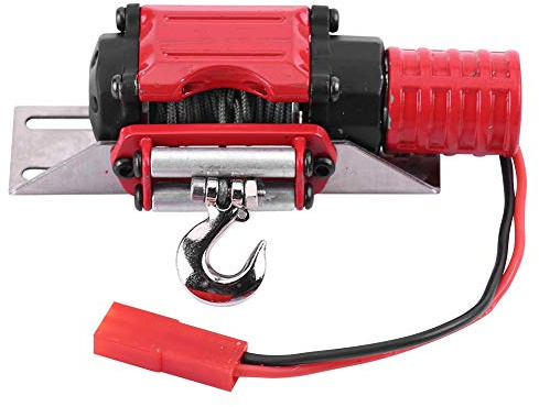 Treuil à Moteur RC pour Voiture sur Chenilles RC à échelle 1/10, avec Vis et écrous, Accessoire de Treuil de Simulation pour SCX10 (Style 1)