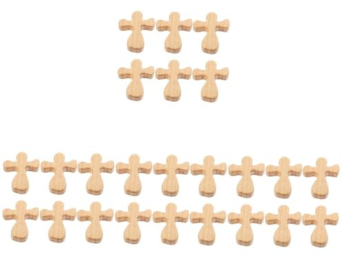 MAGICLULU 4 Sätze Balsa Kirche Lichterkette Batteriebetrieben Kreuzen Hochzeit Im Freien Girlanden Zur Dekoration Led Mi Groß Heimwerken Dekorationen Grün Kreuze Haltend Her Holz 6 Stück * 4