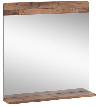Vicco Specchio da bagno Izan, Oldstyle, 60 x 62 cm con ripiano, a parete, combinabile con altri mobili da bagno Izan