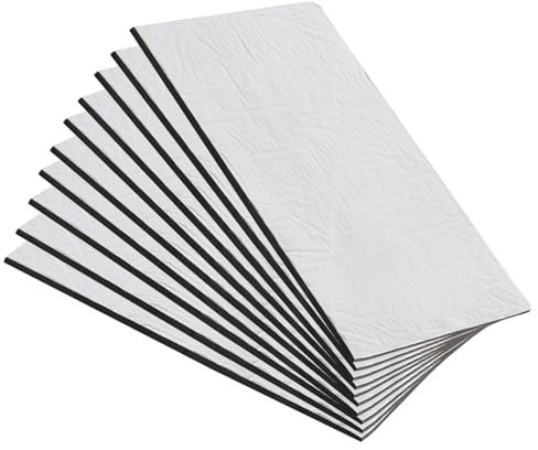 10 Pièces Tapis D'Isolation Acoustique Tapis de Voiture Isolant Autocollant Tapis Insonorisant pour Voiture Tapis D'isolation Phonique pour Isolation Phonique Étanche (250 x 180 x 5 mm)