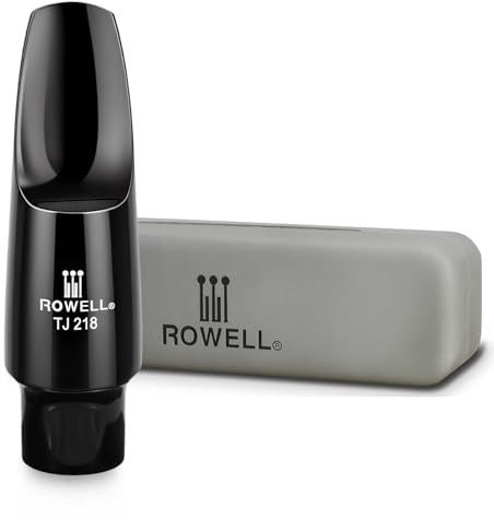 ROWELL Jazz Tenor Saxophone Mouthpiece Professional Sax Mouthpiece Warm & Full Tone for Students & Pros,Ideal for Traditional Jazz, R&B, Funk Music