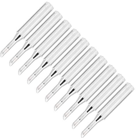 Cosiki Puntas de Hierro Soldado, Puntas de Soldadura de Soldadura Reemplazo de Herramienta de de 10 Piezas de de Hierro Latón Calefacción Interna Herramientas de de de de