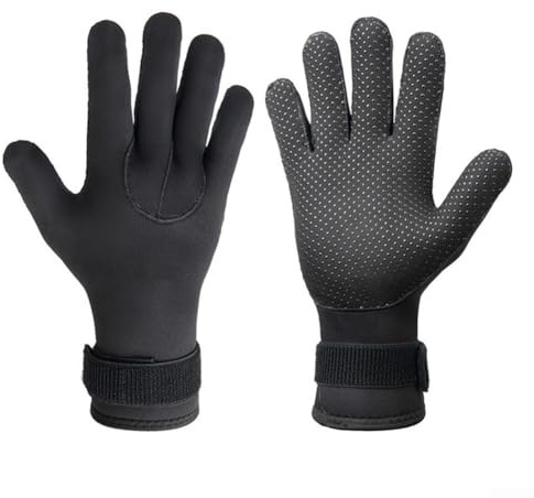 5 mm Neopren-Handschuhe für Herren, geeignet zum Tauchen, Schnorcheln, Surfen, Skifahren und Wassersport, mit starken Nähten und Wärmeschutz (Größe XL)