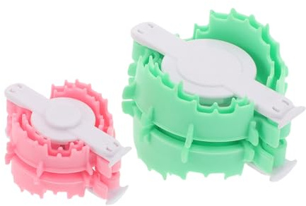 Toyvian 2pezzi Strumenti Creazione Pompon Forma Cuore Plastica Robusta Leggera Kit per Lavori Artigianali Fai da Te Decorazioni Filato Lana