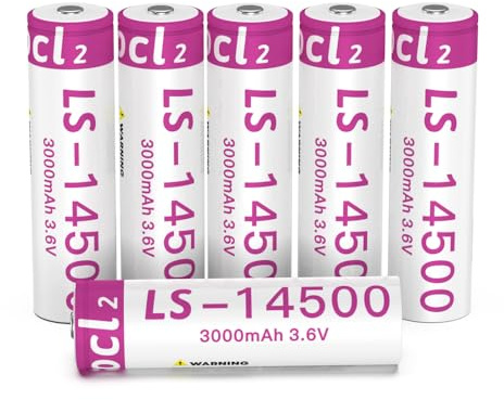 LS-1450O Batteria al litio AA da 3,6 V 3000 mAh (6 pezzi), non ricaricabile
