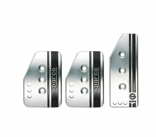 Sparco Kit Pedales Settanta - Titane/Noir - Boîte manuelle