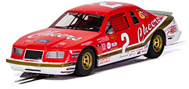 Scalextric Ford Thunderbird 'Cheers' #2 1:32 Slot Race Car C4067, Red/White