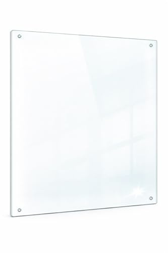 TMK ArtDeko – Herdabdeckung - Spritzschutz Glasplatte 1 Teilig 30x52 cm – Herdschutz aus Sicherheitsglas – Robust, Hygienisch & Rutschfest– Schutz für Induktion, Ceran, Gas & Elektro