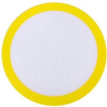 Yardwe Silicone Baking Mat 12 Inch, Round Non- Stick Baking Sheets Mat Liner Food Safe Cake Pan Mat Heat Resistant Macaron Pizza Baking Mat (Random Color)