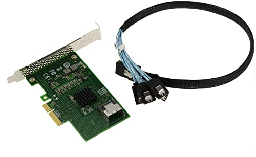 Kalea-INFORMATIQUE Tarjeta controladora PCI Express PCIe 2.0 4X 4 Puertos para Discos Duros SATA 3 6G con chipset Marvell 88SE9230 - Raid 0 1 10 JBOD High y Low Profile