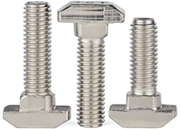 FEEIMOL M8x20mm Bulloni a T, Vite a T, Bulloni a Testa Martello per Profilo in Alluminio (10pcs)