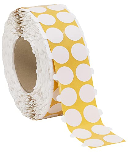 Kleberino Doppelseitige Klebepunkte aus Papiervlies | stark und permanent klebend mit Anfasslasche | Universal Doppelklebepunkte zum Basteln (Ø 10mm / 100 Stück)