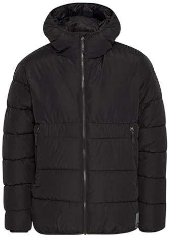 NORTH BEND NBSareno Herren Steppjacke Jacke Pufferjacke Outdoor atmungsaktiv wärmend wasserabweisend mit Kapuze TPU-Membran Reißverschlusstaschen, Größe:XL, Farbe:Black (1001)