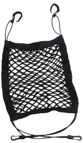 JEXOWIQ Filets pour auto,Sac en filet de voiture à 2 couches,sac en filet pour dossier, porte de sécurité pour à l'arrière, porte-mouchoirs pour bagages, sac en filet pour le rangement du conducteur