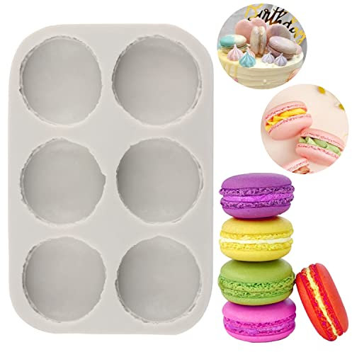 MINFEIDMS Macaron Soap Silicone Fondant Moulds for Cake Decorating Cupcake Topper Chocolate Chewing Gum Paste Candy Polymer Clay