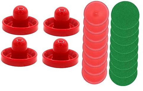 NAMOARLY 1 Satz Airhockey Pucks Und Airhockey Schieber Kunststoff Tischzubehör Für Airhockey Tischspiel Ideal Für Kinder Und Familien Langlebig Und Leichtgewichtig