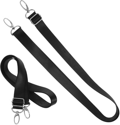 SUPVOX Cinghie Doppia Cavallo Regolabili e Pezzi per 2 Elastiche in Coperta Nero Nylon con Fibbia Girevole, Accessori Concorsi e Scuderie Equine