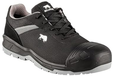 Bullstar Säkerhetssko POWERX S3 (färg svart, storlek 45, unisex, med stål-tåskydd, ventilerande, halkskydd, arbetsskor, skyddsskor) 2924-0-100-45