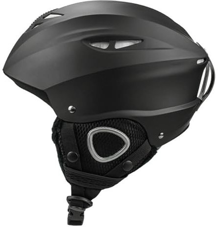 Casque de Ski de Snowboard réglable avec mentonnière Amovible, Doublure épaisse pour Enfants, Jeunes Hommes et Femmes, Taille Moyenne
