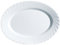 Dajar 00090 Ovale Servierplatte Trianon Luminarc, Glas, Weiß, 29 x 21, 5 x 2 cm