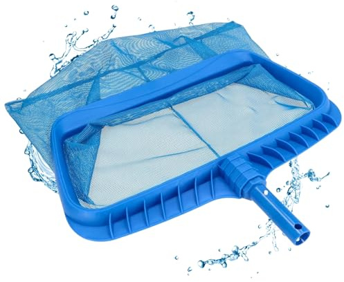 Duraol épuisette de Fond avec Structure renforcée I Filet de Fond pour Perche télescopique I Adaptée Piscine/pataugeoire & Jacuzzi I Mailles Fines & Solides I Accessoire de Piscine