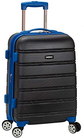 Rockland Melbourne Hardside Expandable Spinner Wheel Luggage, Carry-On 20, Grey