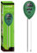 SONKIR MS01 Boden-pH-Meter, 3-in-1-Boden-Feuchtigkeits- / Licht- / pH-Tester Garten-Werkzeugsätze für Garten, Rasen, Bauernhof (grün)